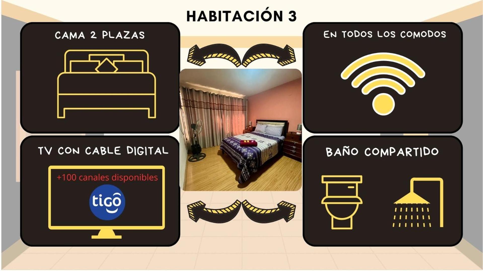 El Hogar Casa Y Habitaciones En El Prado - Cbba Con Garaje Cochabamba Extérieur photo